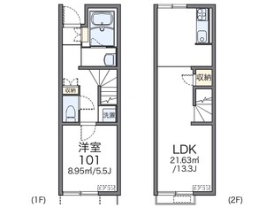 レオネクスト葉山Ｃの物件間取画像